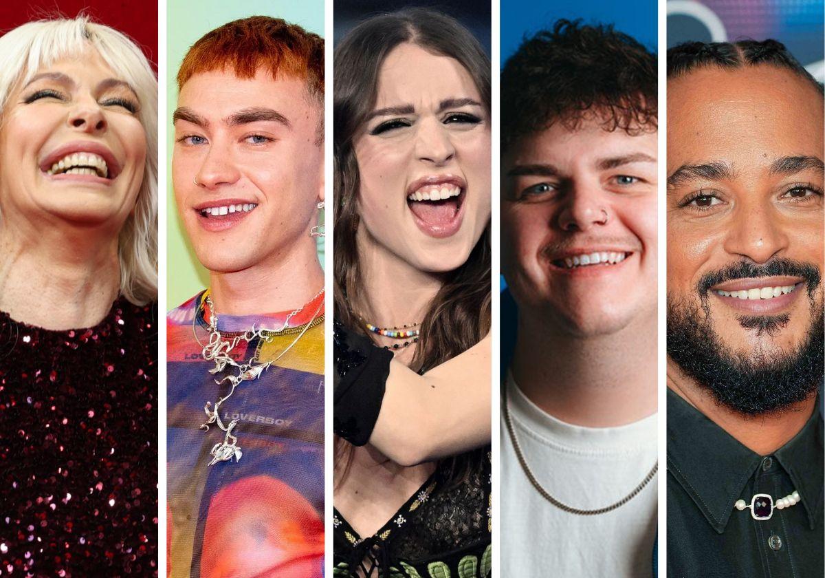 Nebulossa, Olly Alexander, Angelina Mango, Isaak y Slimane