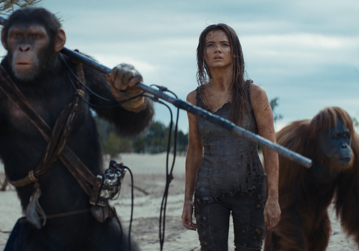 Crítica de &#039;El reino del Planeta de los Simios&#039; (***): Chimpancés buenos, gorilas ambiciosos y humanos callados