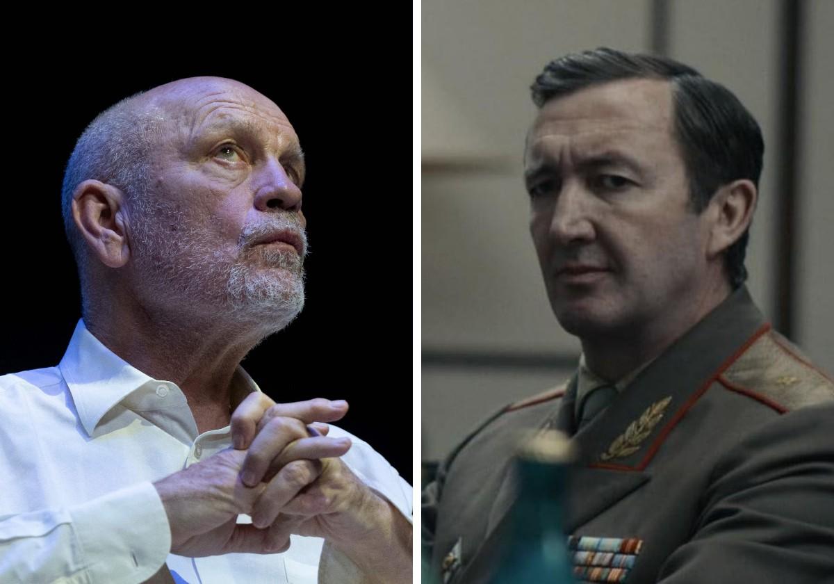 John Malkovich y Ralph Ineson, en su papel en Chernobyl