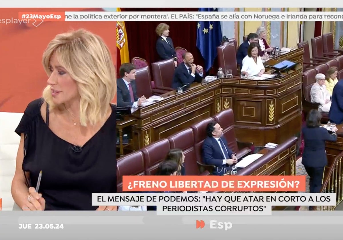 Susanna Griso, presentadora de 'Espejo Público', se ha manifestado tras el señalamiento de Ione Belarra en el Congreso de los Diputados.