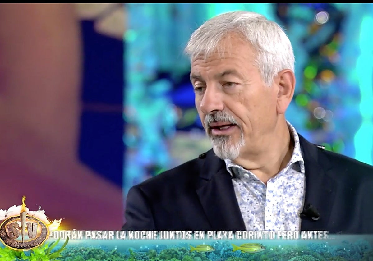 Carlos Sobera, presentador de 'Supervivientes', tuvo que frenar de nuevo el ataque al programa de un defensor.