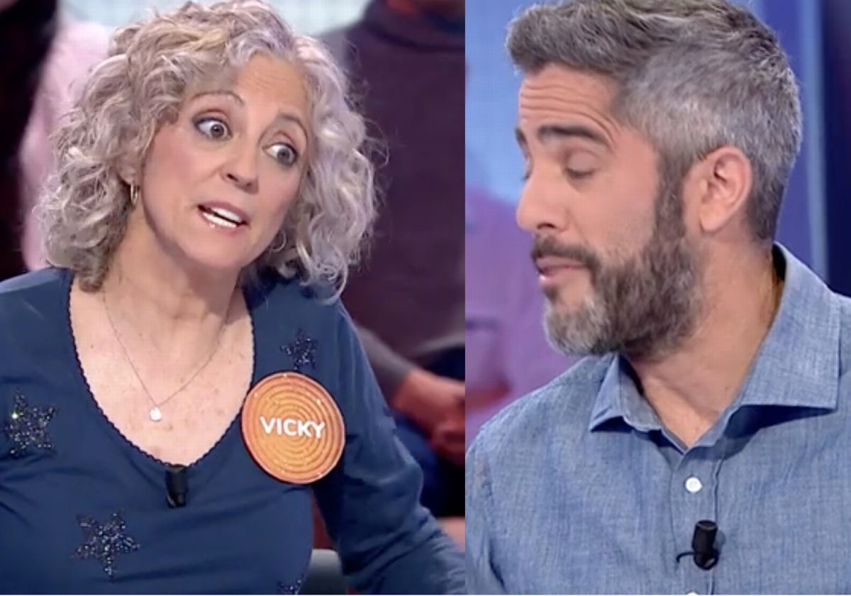 Vicky llamó la atención a Roberto Leal nada más arrancar 'Pasapalabra'.