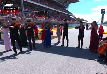 Críticas a TV3 por «faltar al respeto» al himno de España en Montmeló