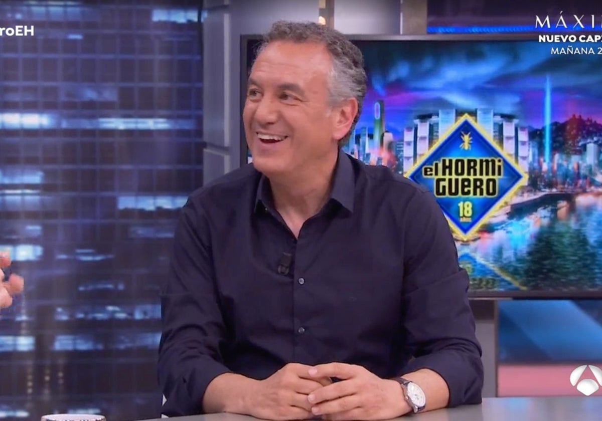 Roberto Brasero durante su visita a 'El Hormiguero'