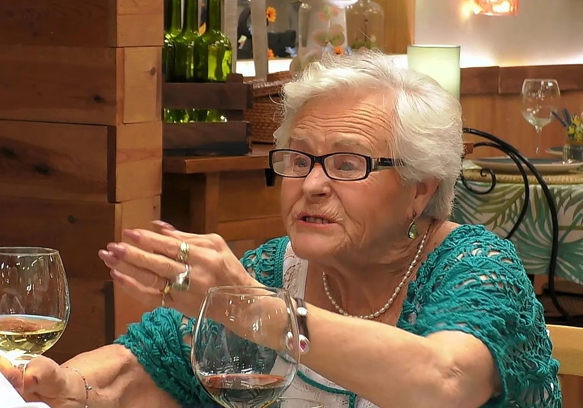 Fina durante su cita en 'First Dates'