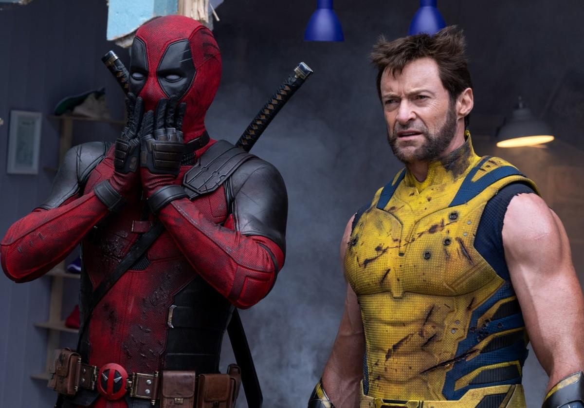 Ryan Reynolds y Hugh Jackman, como Deadpool y Lobezno