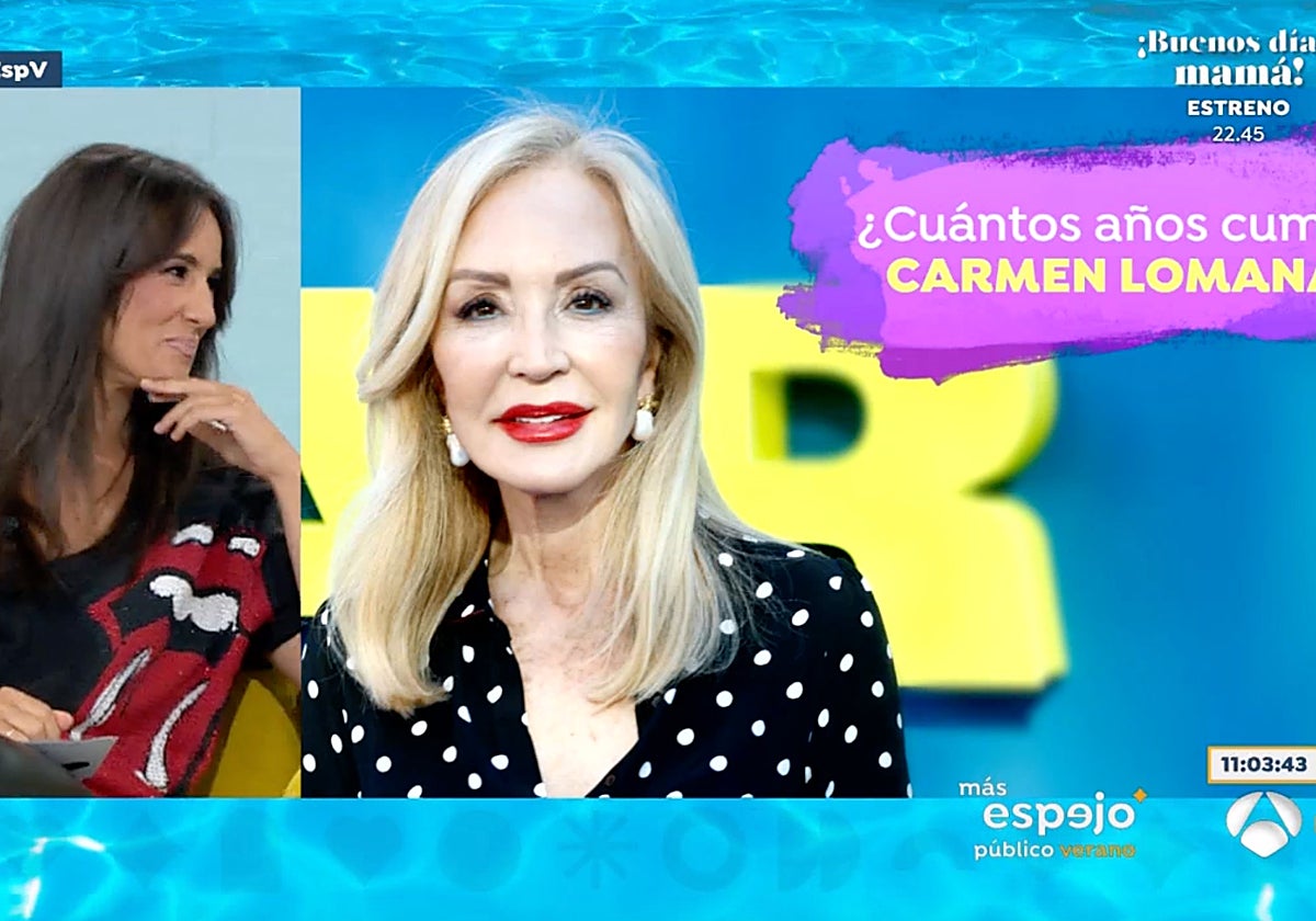 'Espejo Público' sacó a la luz la edad que cumplía este jueves Carmen Lomana.