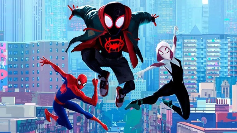 Los Spider-Man de 'Cruzando el multiverso': Peter Parker, Miles Morales y Spider-Gwen