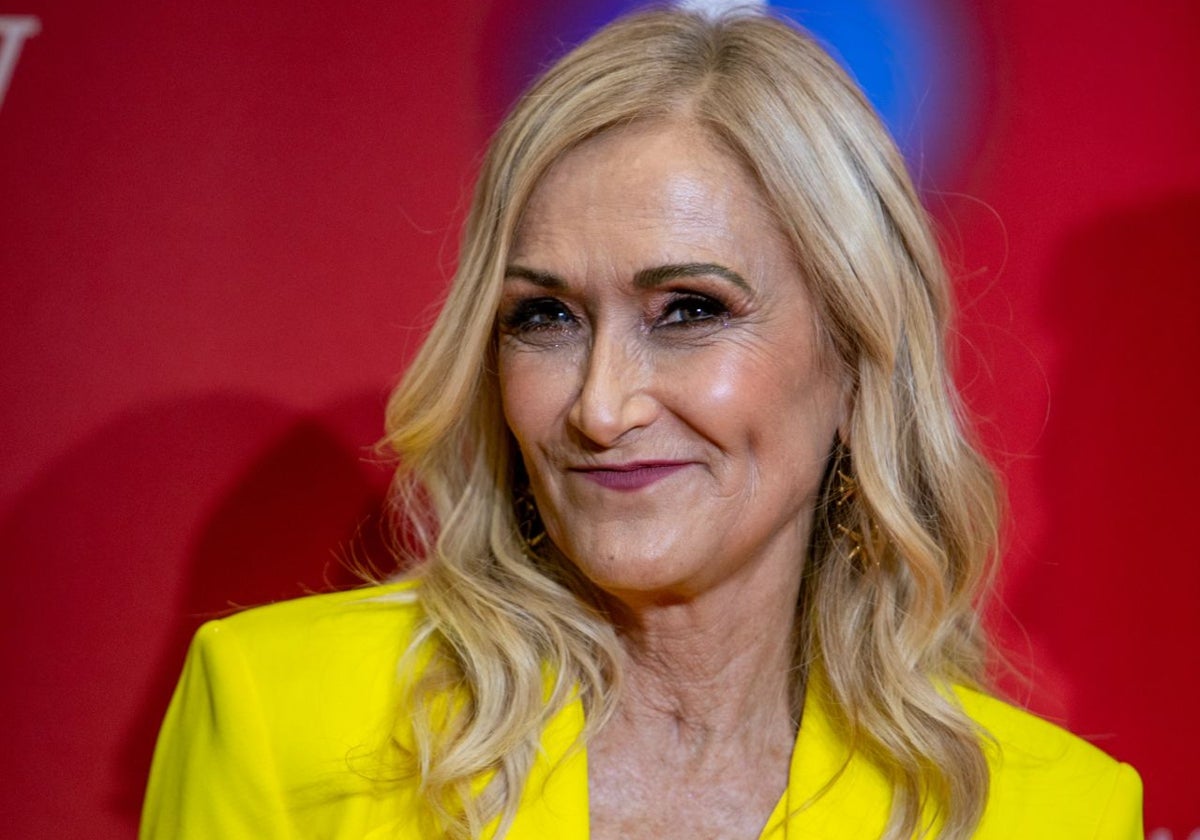 Cristina Cifuentes durante la presentación de 'Masterchef celebrity'