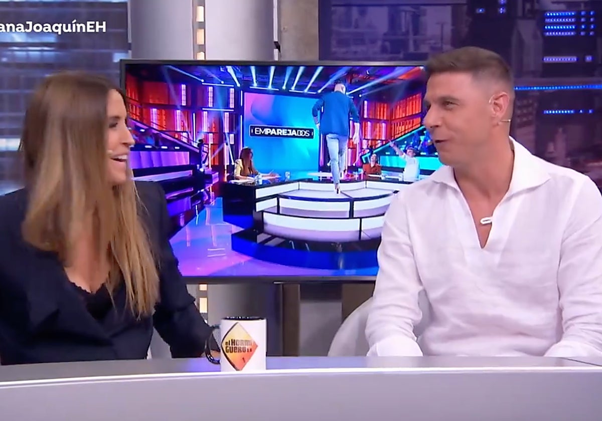 Joaquín Sánchez y Susana Saborido en 'El Hormiguero'
