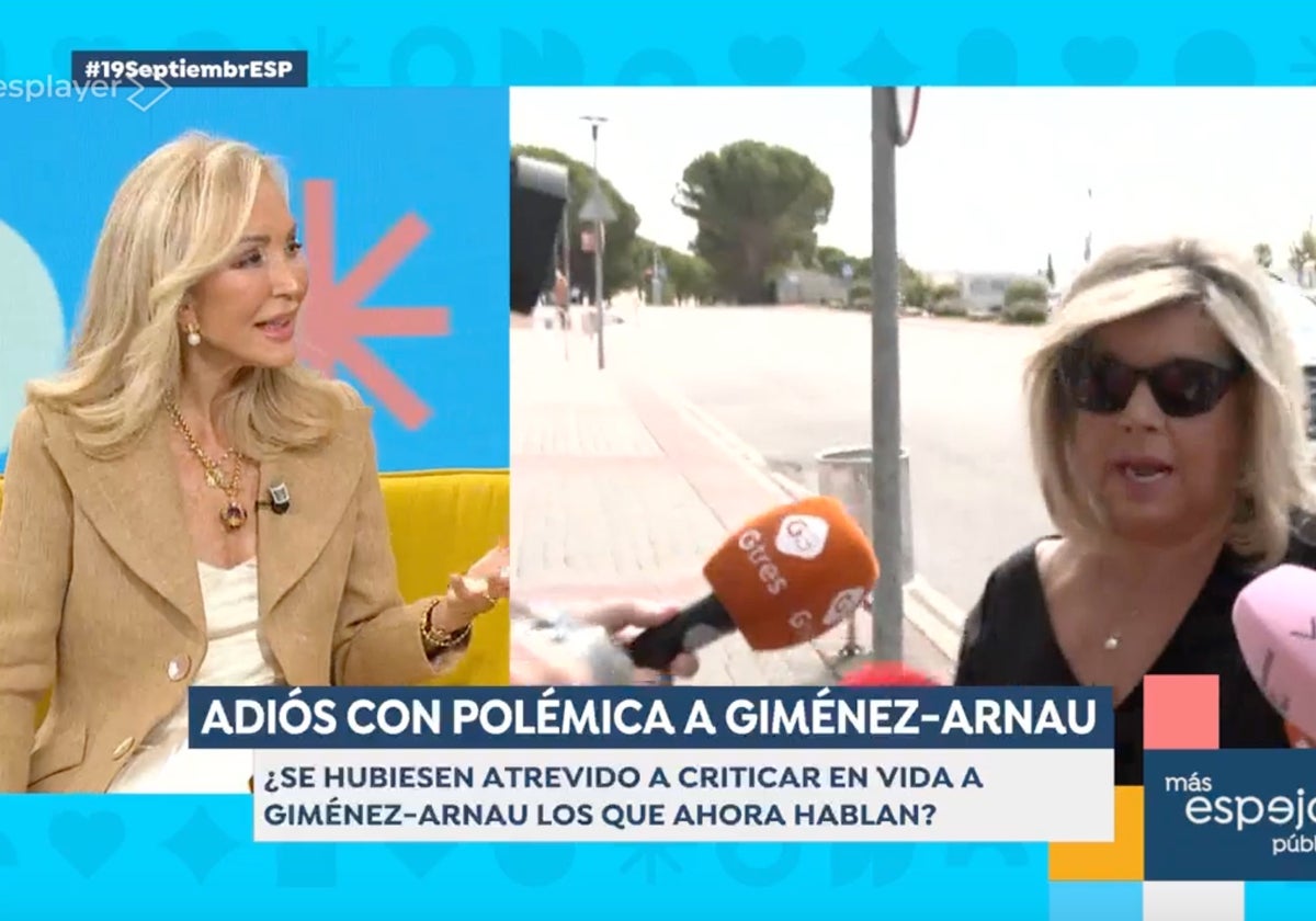 Carmen Lomana ha saccado a la luz en 'Espejo Público' el inesperado motivo por el que Jimmy Giménez-Arnau la llamó por última vez.