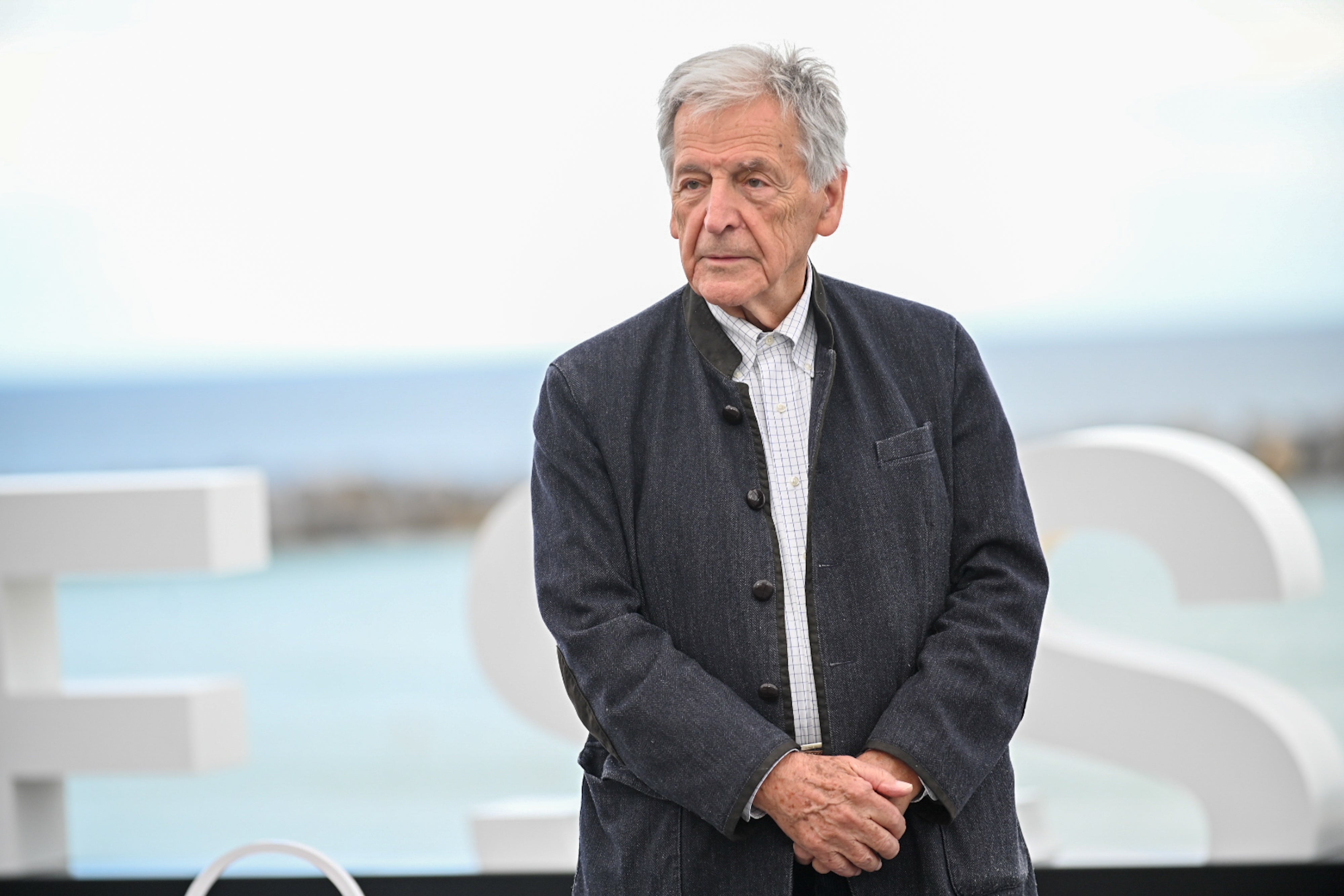 Costa-Gavras, este miércoles en San Sebastián, donde ha presentado a sus 91 años la película 'El último suspiro'