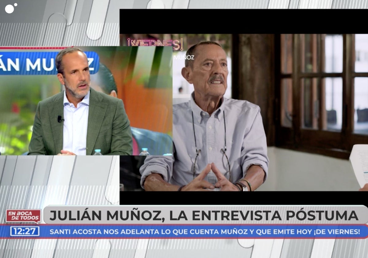 Santi Acosta ha estado como invitado en 'En boca de todos' para adelantar lo que se verá en la entrevista póstuma a Julián Muñoz.