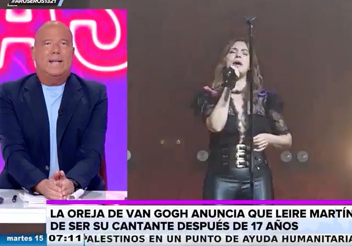 Alfonso Arús se ha pronunciado desde 'Aruser@s' sobre 'La oreja de Van Gogh' y la marcha de Leire Martínez.