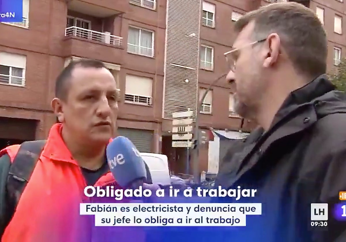 Marc Calderó, presentador de 'La hora 1', entrevistó a un hombre que denunció que su jefe le había llamado para que fuera a trabajar.