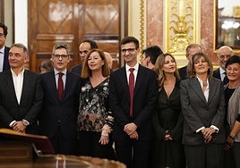 José Pablo López promete su cargo como nuevo presidente de RTVE en el Congreso de los Diputados