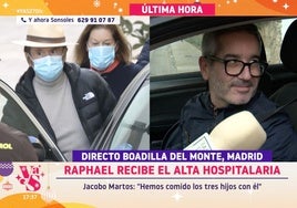 Jacobo Martos desvela hasta cuándo prevén que Raphael esté fuera de los escenarios: «Nos han dicho que...»