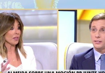 Ana Terradillos deja a Almeida 'loco' con la insólita pregunta que le hace nada más sentarse: «¿El qué?»