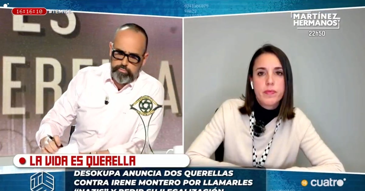 Irene Montero se juega 'el puesto' con Risto Mejide en una discusión  apocalíptica: «Mientras haya señoras como Ana Rosa Quintana que...»