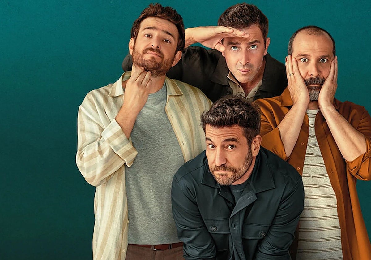 Gorka Otxoa, Fernando Gil, Raúl Tejón y Fele Martínez