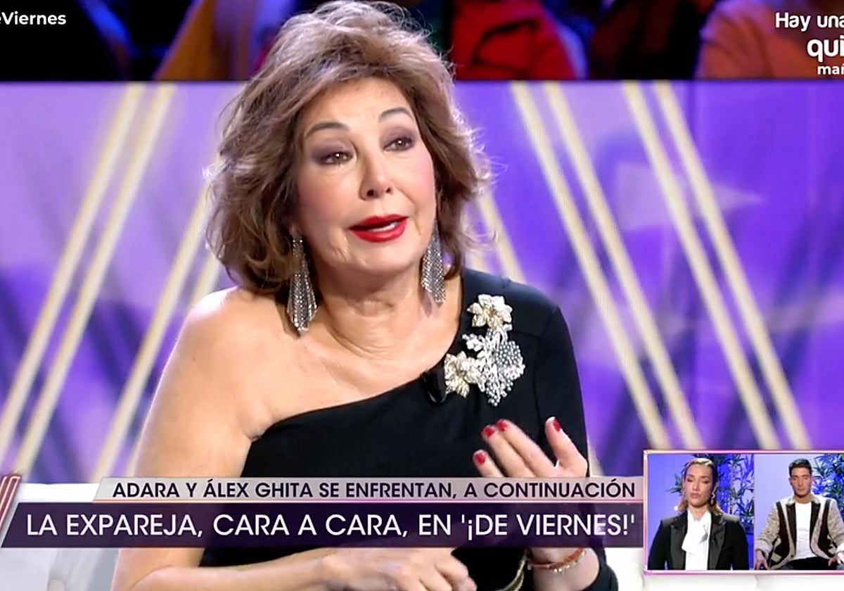 Ana Rosa Quintana durante la entrevista en '¡De viernes!'