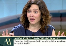 El 'recado' de Ayuso a Inés Hernand desde Telecinco: «El presidente ha decidido que le vaya mal a Madrid»