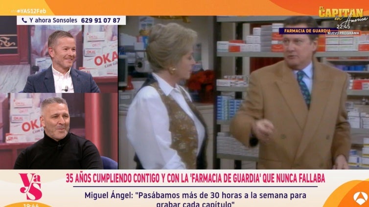 Quique y Guille vuelven a 'Farmacia de Guardia' después de 30 años ante el asombro de Sonsoles Ónega