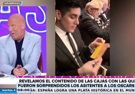 El contenido de las cajas sorpresa de los invitados de los Oscar 'indigna' a Alfonso Arús: «Es un insulto»