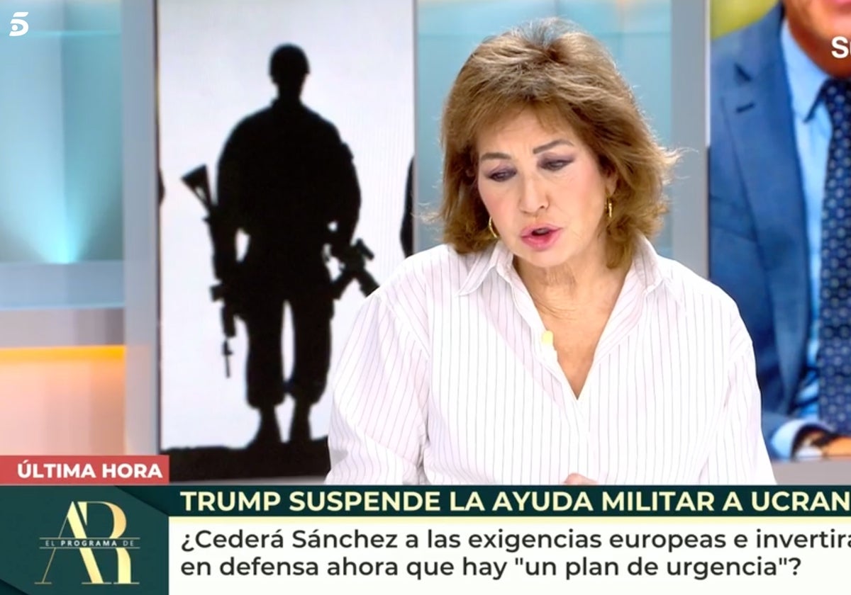 Ana Rosa Quintana se ha dirigido a Pedro Sánchez desde 'El programa de Ana Rosa'.