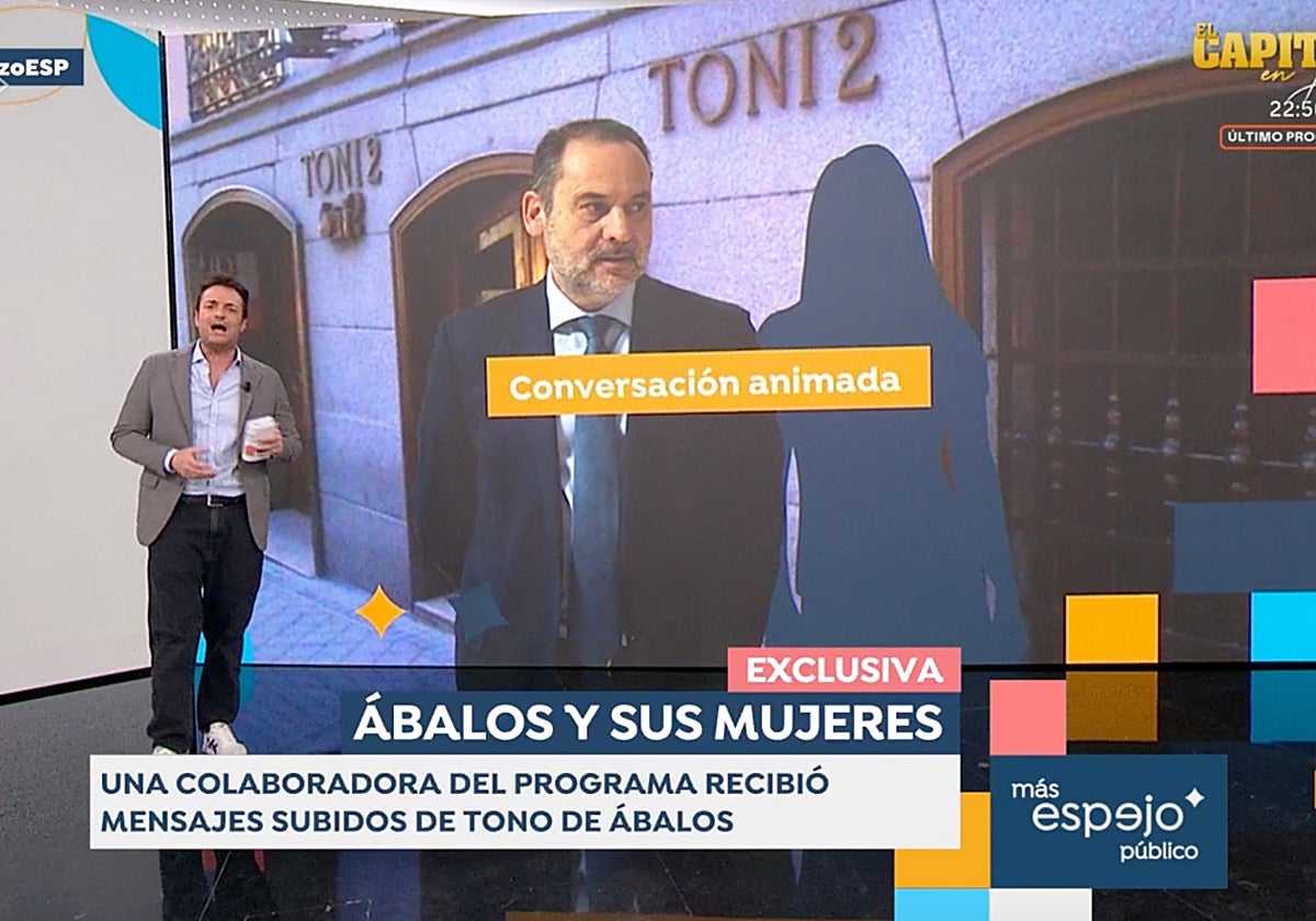 Miquel Valls, copresentador de 'Espejo Público', ha dado más datos de la charla entre José Luis Ábalos y una colaboradora del programa.