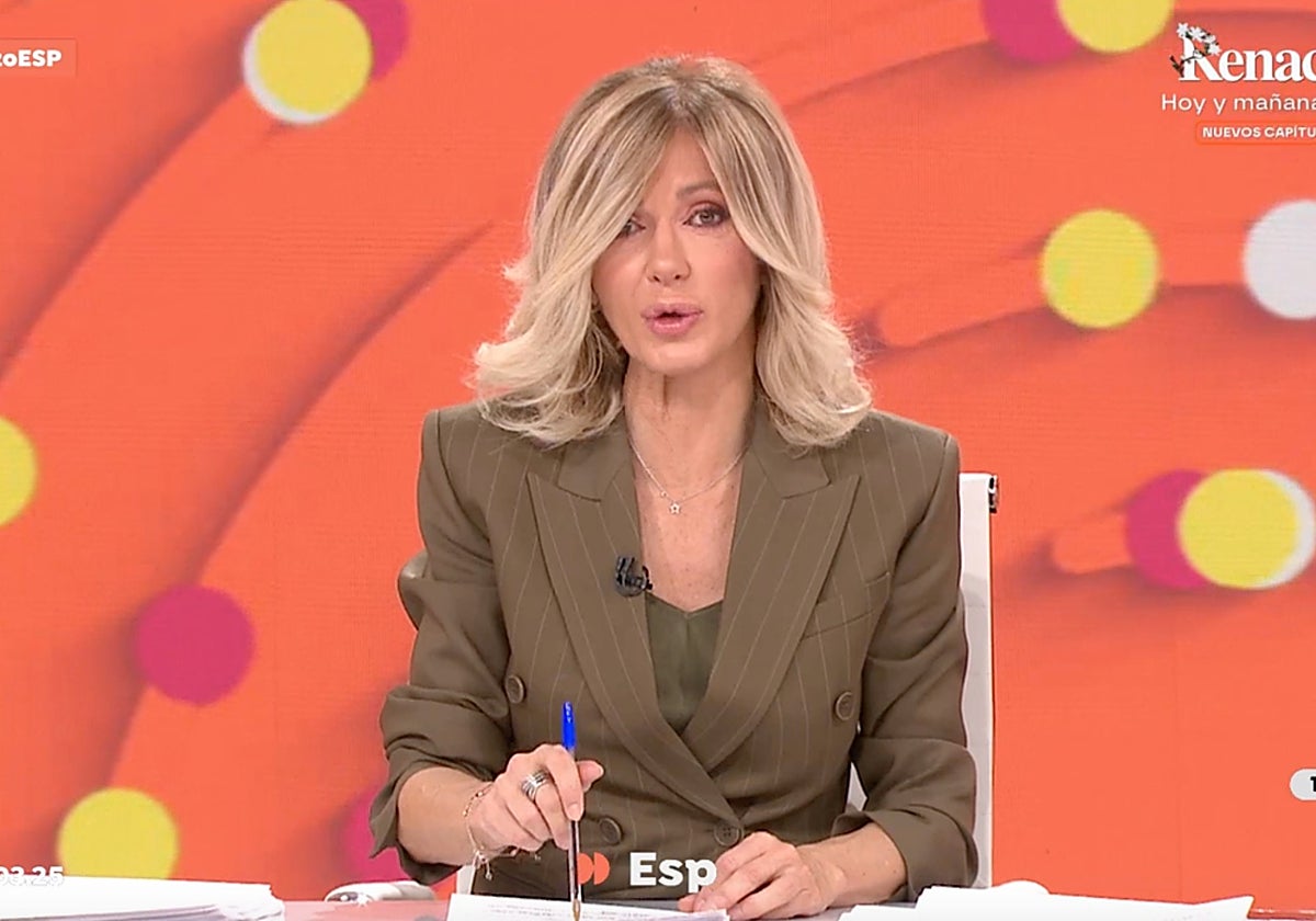 Susanna Griso ha interrumpido la emisión de 'Espejo Público' para leer el mensaje de Carlos Mazón.