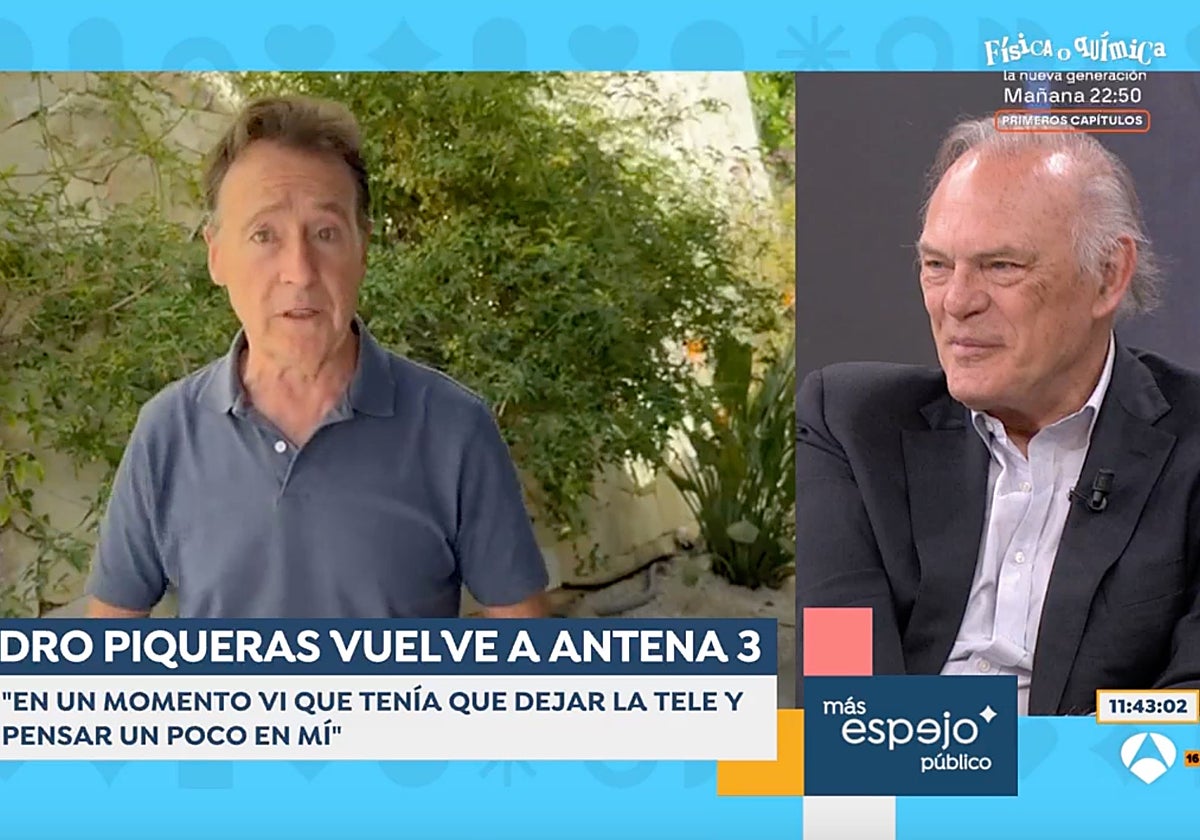 Matías Prats ha aprovechado la visita de Pedro Piqueras a 'Espejo Público' para lanzarle un reproche.