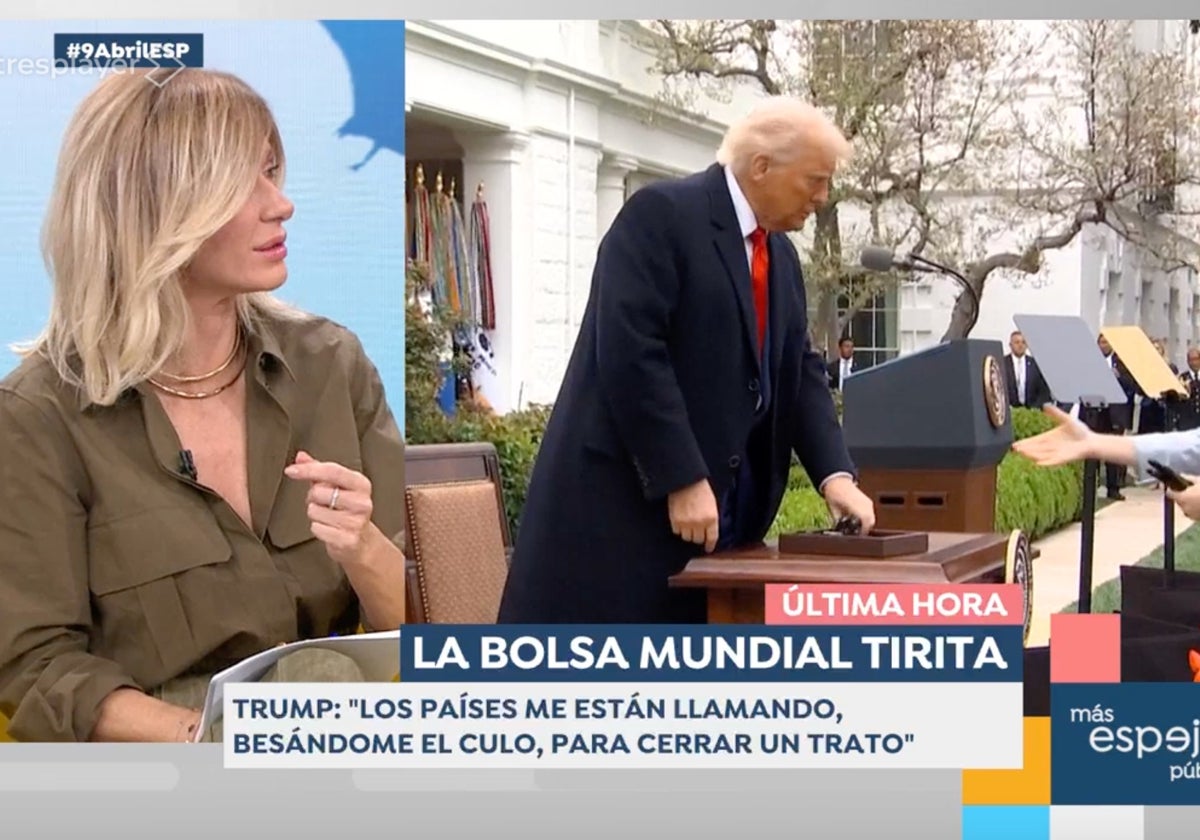Susanna Griso ha explotado contra Donald Trump en 'Espejo Público'.