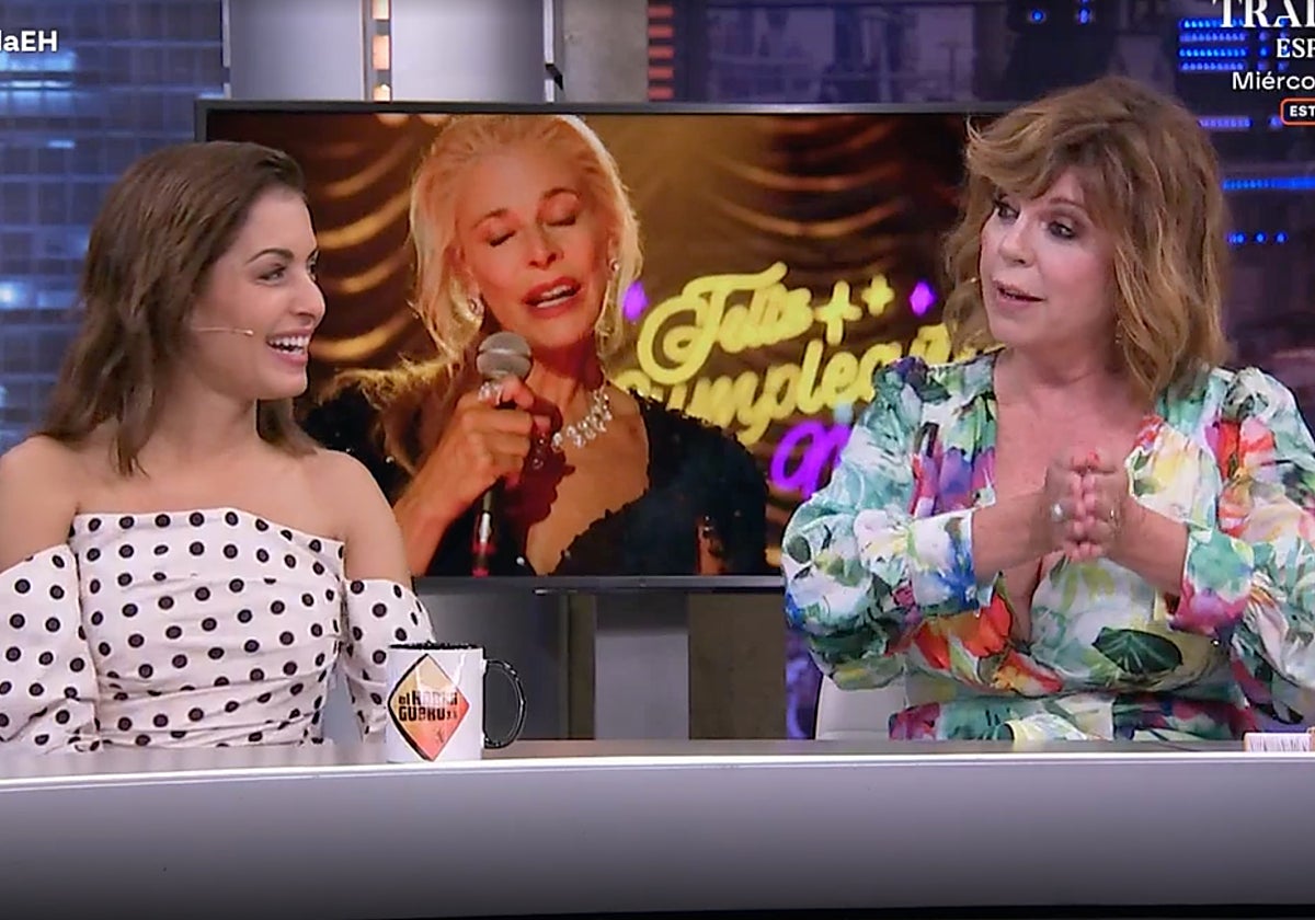 Hiba Abouk y Belinda Washington en 'El Hormiguero'