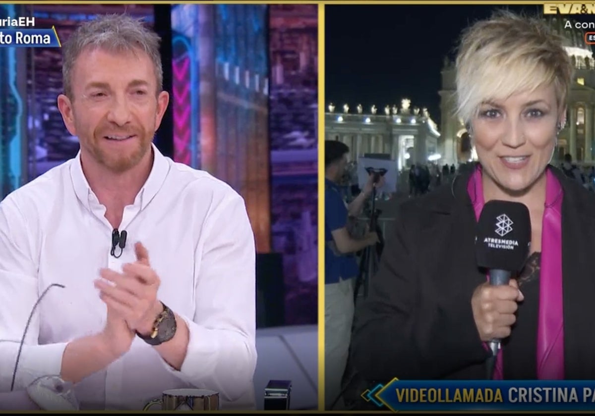 Cristina Pardo interviniendo en la tertulia de actualidad de 'El Hormiguero'