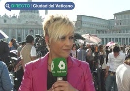 Cristina Pardo, molesta con lo que ha hecho la gente en el Vaticano durante la presentación del Papa León XIV: «Era una piscina»