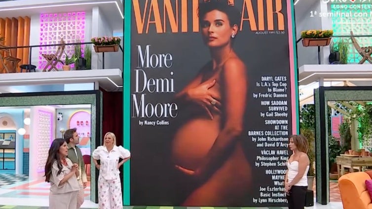El reto más 'embarazoso' de Isa Pi: versionar el desnudo embarazada de Demi Moore en la portada de 'Vanity Fair'