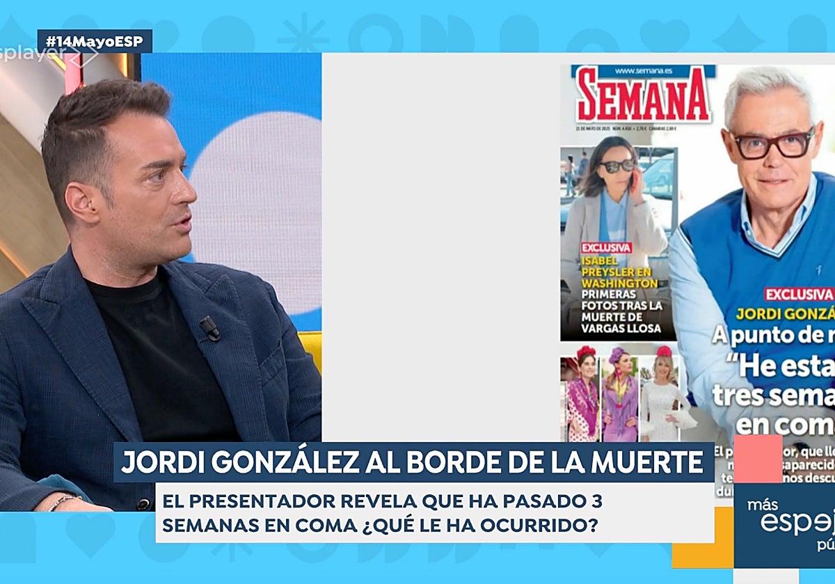 Miquel Valls, copresentador de 'Espejo Público', ha informaco sobre el estado de salud de Jordi González