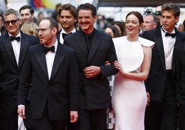 Ari Aster y el equipo de 'Eddington': Emma Stone, Joaquin Phoenix, Austin Butler y Pedro Pascal