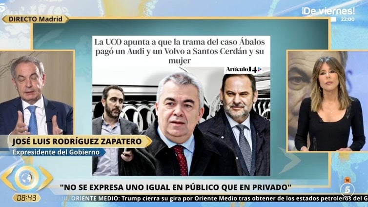 Zapatero, sobre que Sánchez llame «pájara» a Margarita Robles con un giro de tuerca épico