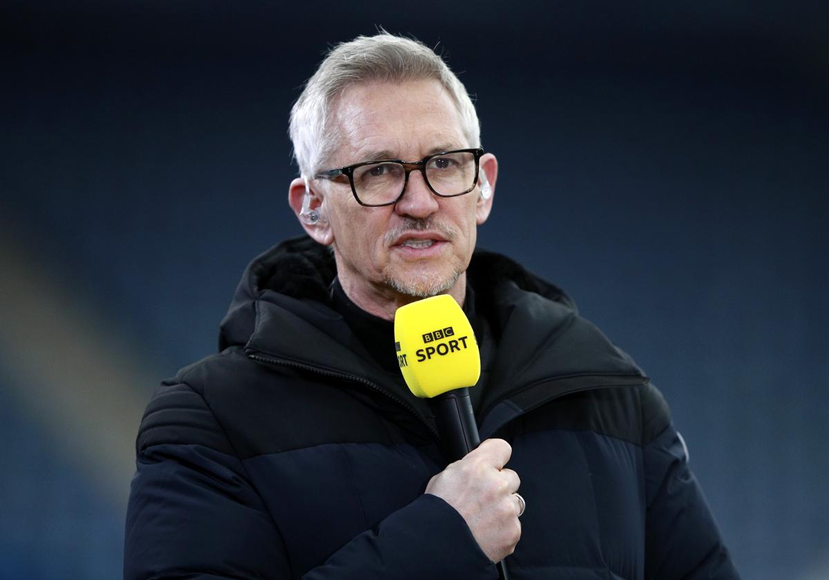 Gary Lineker, durante una retransmisión de la BBC.