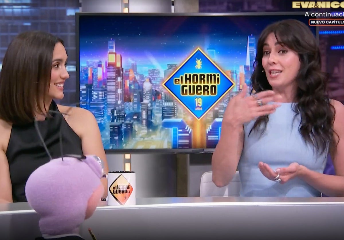 Megan Montaner y Eva Ugarte en 'El Hormiguero'
