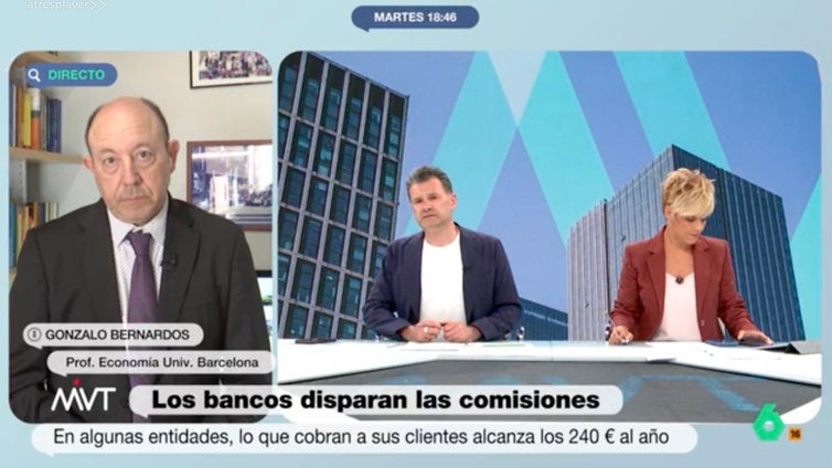Gonzalo Bernardos explica qué hay tras el alza de comisiones bancarias por mantenimiento de cuentas