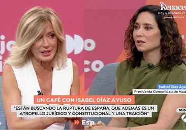 Ayuso deja las cosas claras a Susanna Griso tras el ataque de Gonzalo Miró: «Vive de insultarme en este programa»