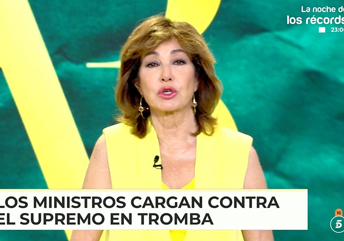 Ana Rosa Quintana ha dejado un sorprendente comentario sobre Pedro Sánchez en 'El programa de Ana Rosa'