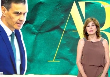Ana Rosa Quintana, a degüello contra Pedro Sánchez: «Su cara supera a la del hormigón armado»