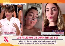 Una joven advierte del peligro de dormirse al sol: «¡Acabé en Urgencias!»