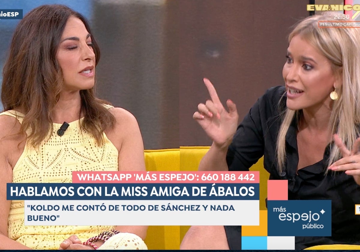 Mariló Montero y Afra Blanco han protagonizado un tenso rifirrafe en 'Espejo Público'