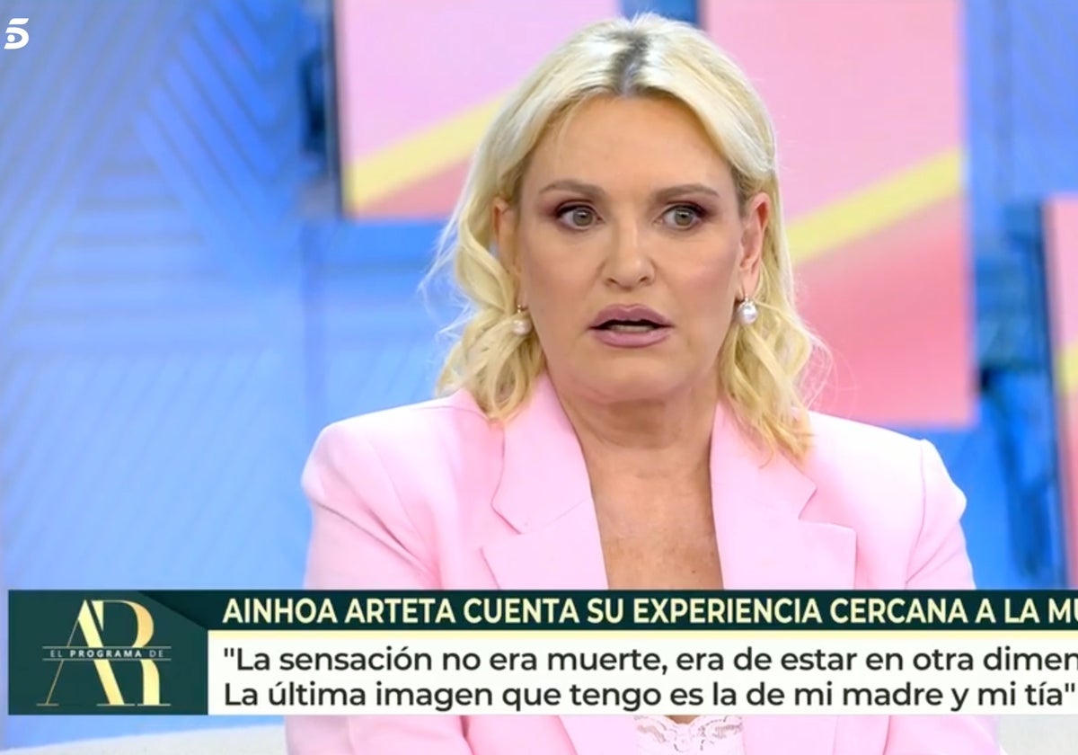 Ainhoa Arteta ha confesado la vivencia que tuvo al borde de la muerte en 'El programa de Ana Rosa'.