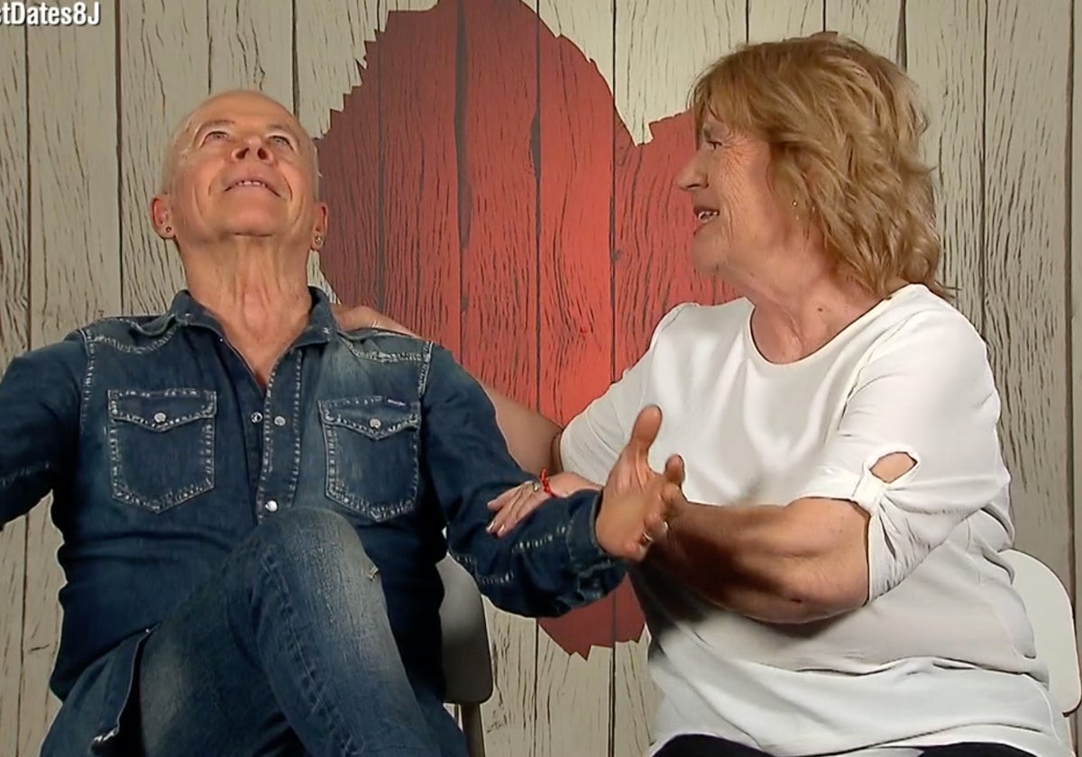 Paco y Rosa en 'First Dates'